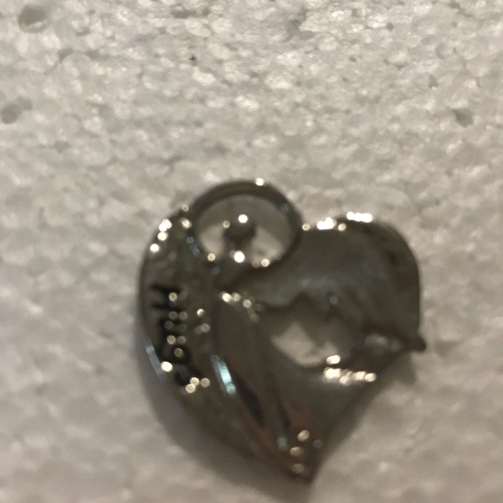 Silver Heart Pendant Charm - Women Jewelry
